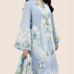 EMBROIDERED LAWN LASERWORK FRONT PANEL,