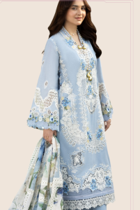 EMBROIDERED LAWN LASERWORK FRONT PANEL,