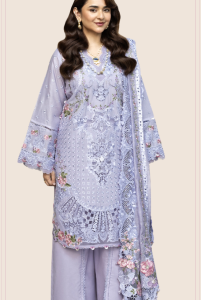 Celebrate Eid 2026 in style with FASHIONZFORYOU STORE, offering the best lawn collection of the season. This beautifully designed outfit features an embroidered lawn laserwork front panel that adds elegance and intricate detail. The solid dyed lawn front side panels create a graceful and balanced look. An embroidered lawn back enhances the outfit with sophistication from every angle. The embroidered lawn laserwork sleeves bring refined artistry to the overall design. A delicate embroidered organza front daman border adds a luxurious finishing touch. The matching embroidered organza sleeves border further elevates the ensemble. Every stitch reflects premium craftsmanship and festive charm. The outfit also includes an embroidered organza dupatta border for added elegance. A digital printed chiffon dupatta introduces vibrant colors and a soft, flowing drape. Its lightweight texture makes it perfect for Eid gatherings and celebrations. The solid dyed cambric trouser ensures comfort while complementing the detailed shirt. This ensemble blends traditional embroidery with modern fashion trends beautifully. Make your Eid 2026 unforgettable with this graceful and stylish lawn outfit from FASHIONZFORYOU>STORE.